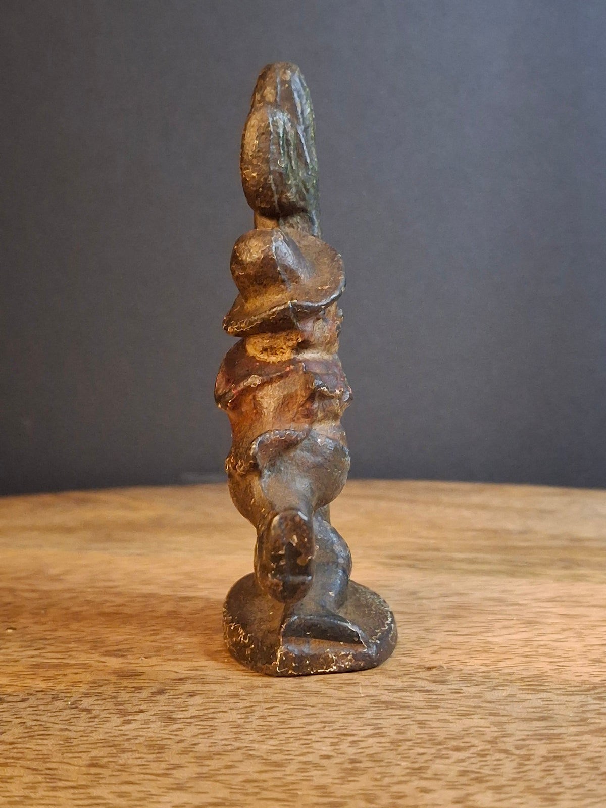 Vintage Cast Iron Drunk Cowboy Hugging Cactus Figural Bottle Opener Figure
