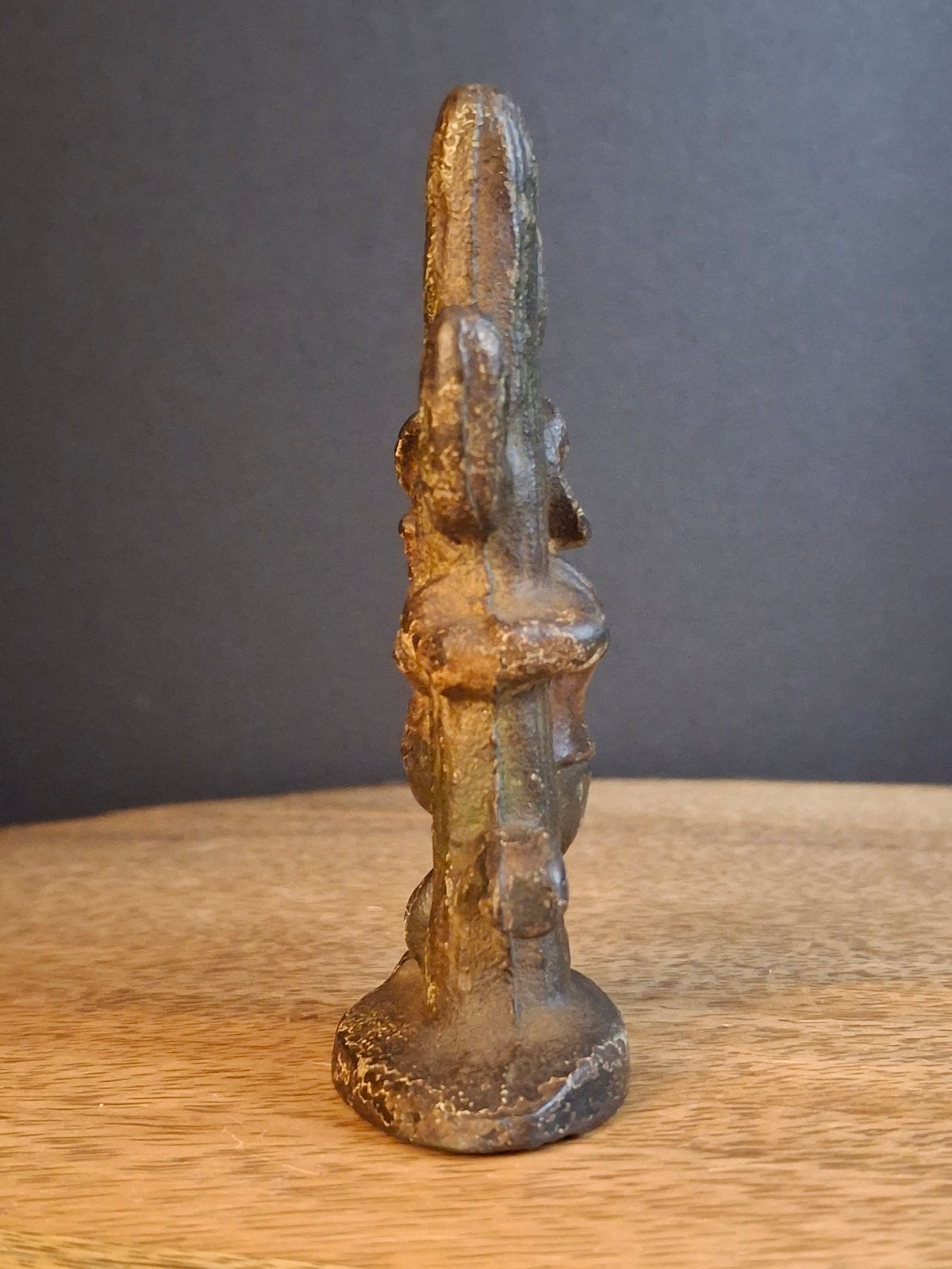 Vintage Cast Iron Drunk Cowboy Hugging Cactus Figural Bottle Opener Figure