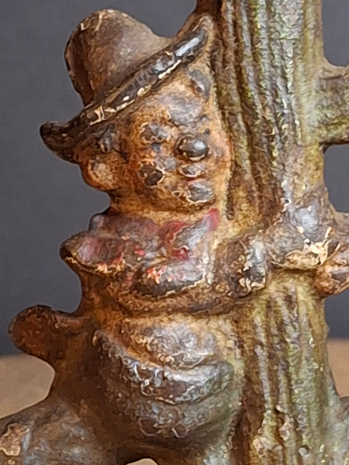 Vintage Cast Iron Drunk Cowboy Hugging Cactus Figural Bottle Opener Figure