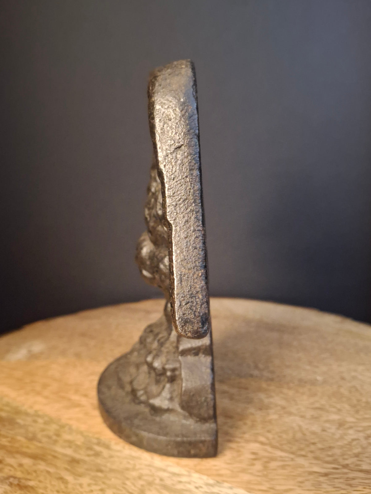 Antique Cast Iron Eagle on Rock Doorstop Patriotic Americana Hubley or Albany