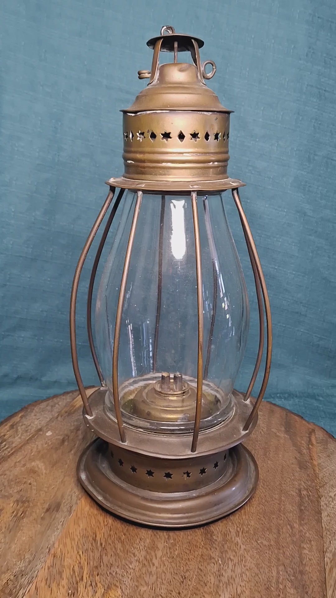Antique 19th C. Double Whale Oil Lantern Circa 1840s