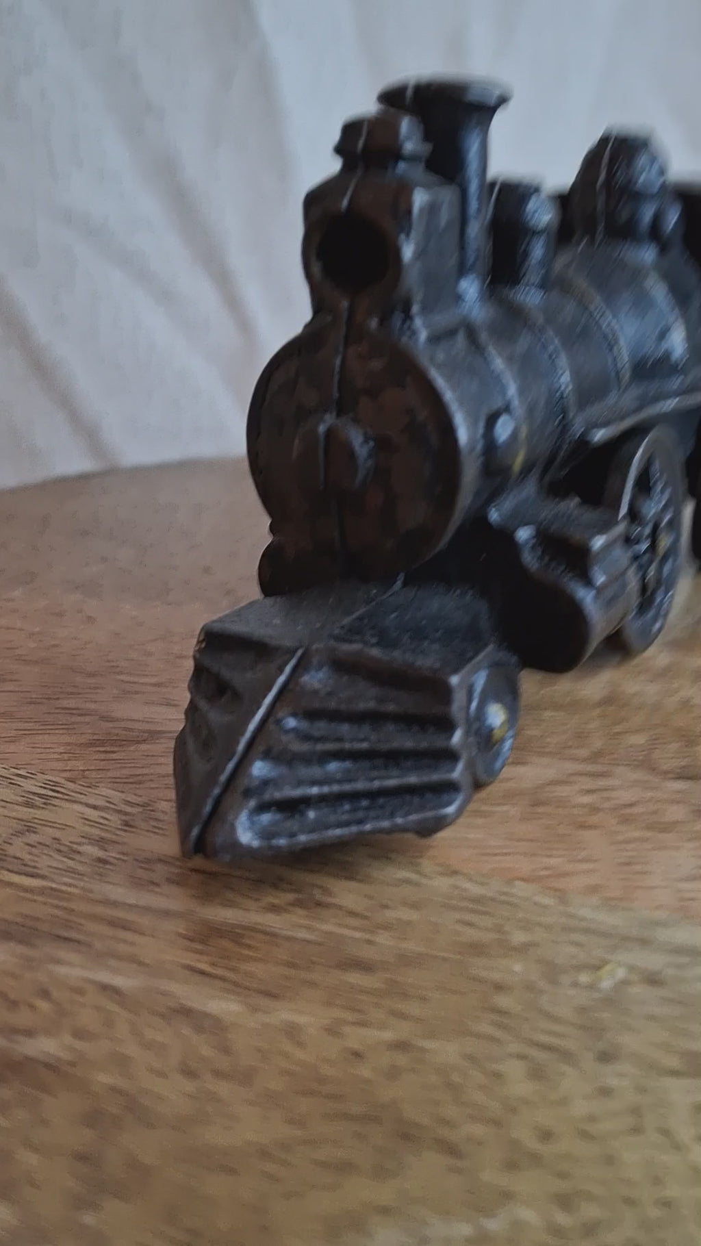 Antique Wilkins Cast Iron Floor Train Locomotive Circa 1895-1905 Keene NH 7"
